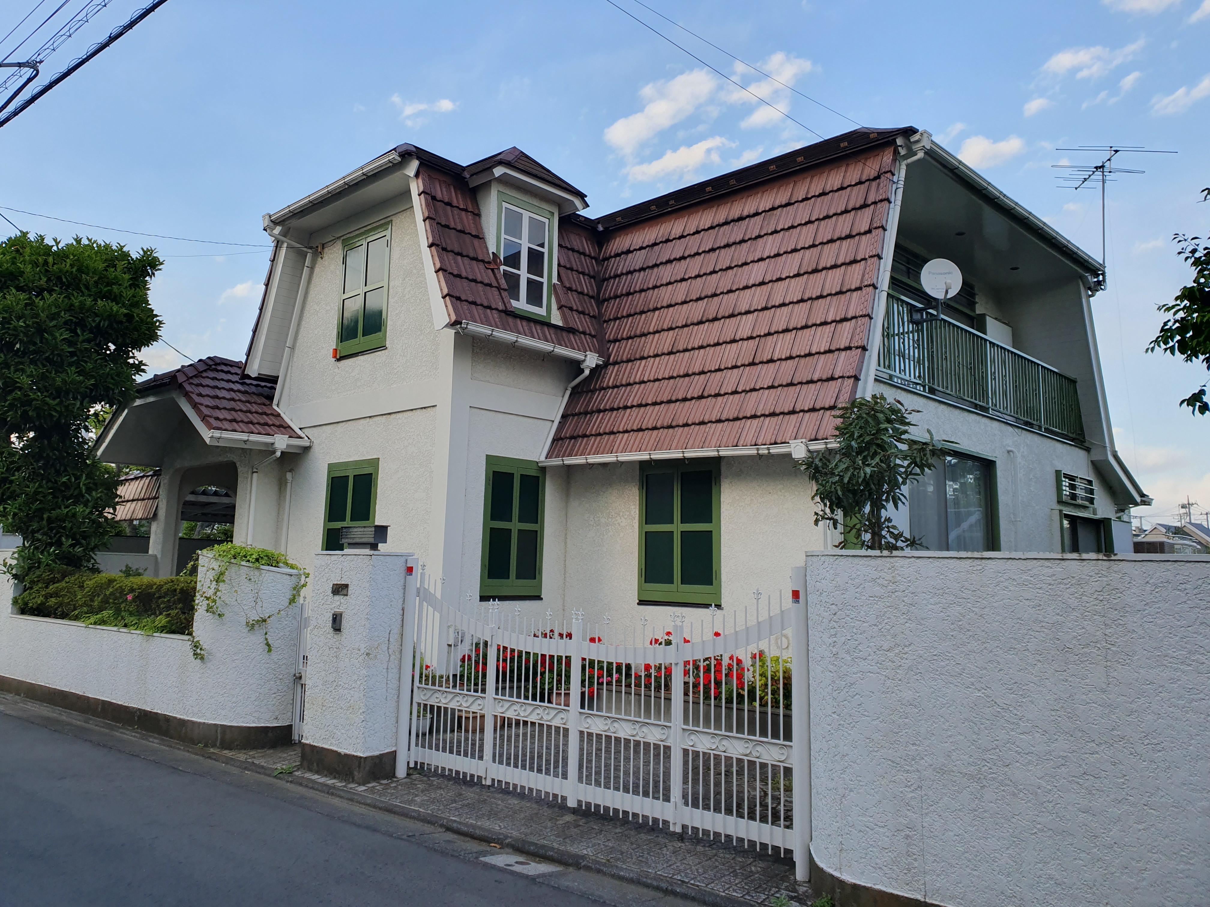 東京郊外の一戸建て住宅