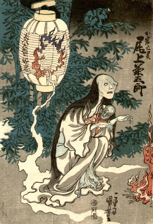 歌川国芳が描いたお岩。四谷怪談は、江戸から昭和まで夏の風物詩だった。（Photo: パブリックドメイン, via Wikimedia Commons）