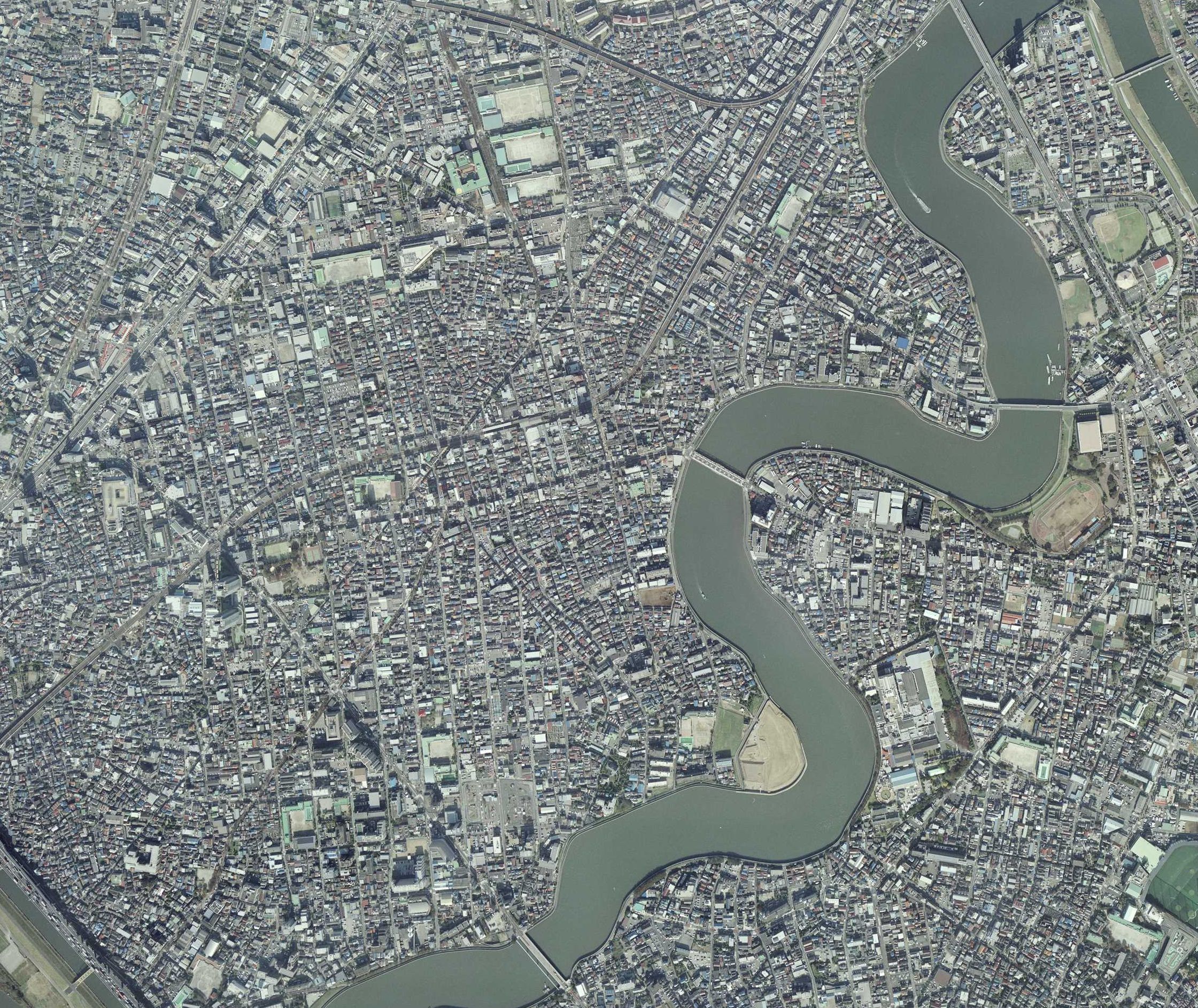 葛飾区立石の航空写真（2006年）
